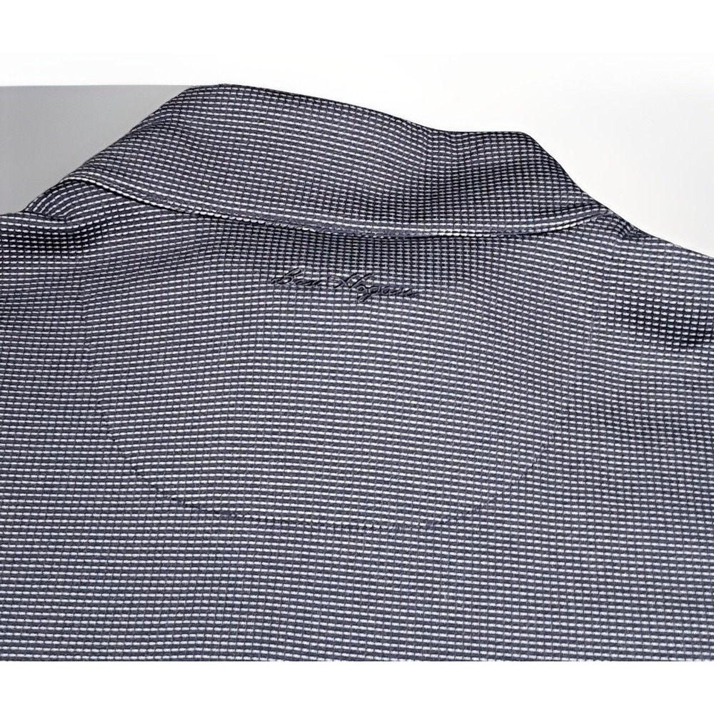 Ben Hogan Performance Mens XL Quarter Zip Pullover Navy Blue White Micro Stripe - Picture 14 of 15
